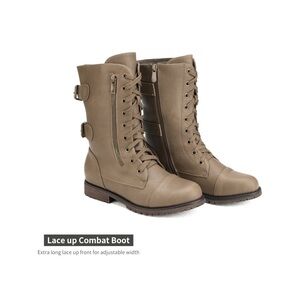 Dream Pairs Lace-Up Combat Boots